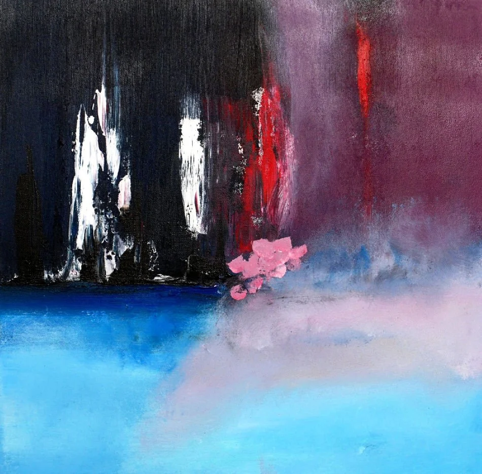 Originalkunstwerk "people in the night", 50x50 cm, abstrakt