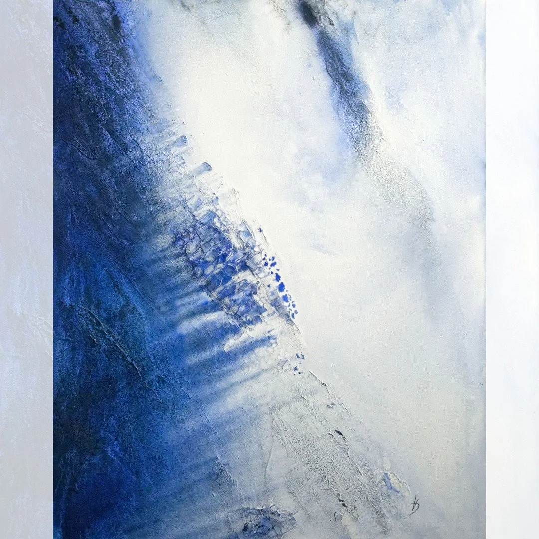 Originalkunstwerk "blue", 80x100 cm, abstrakt