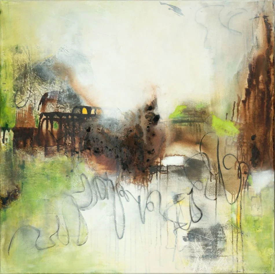 Originalkunstwerk "discover", 90x90 cm, abstrakt