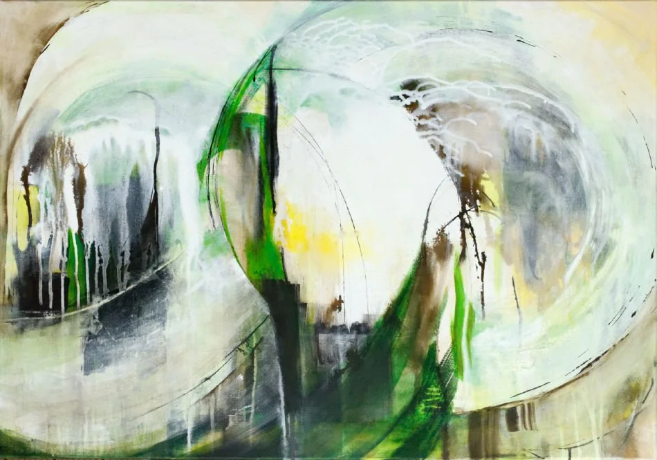Originalkunstwerk "awakening", 70x100 cm, abstrakt