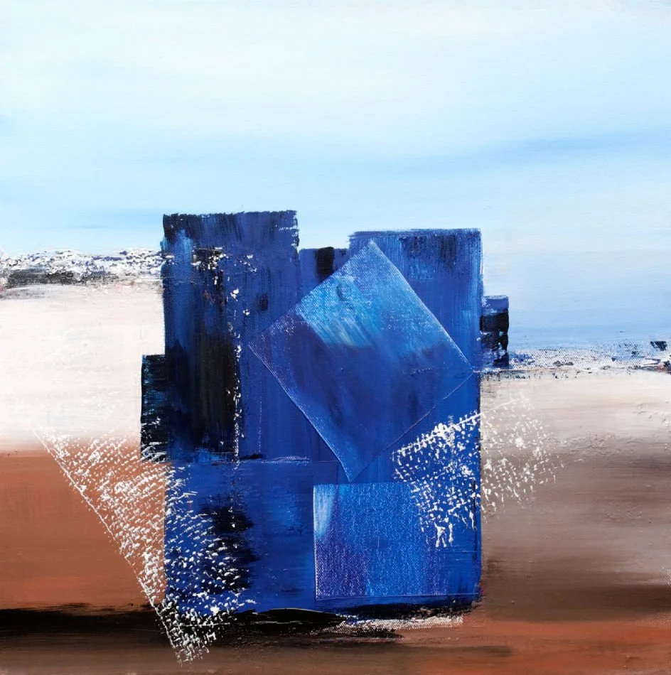 Originalkunstwerk "out of town", 50x50 cm, abstrakt
