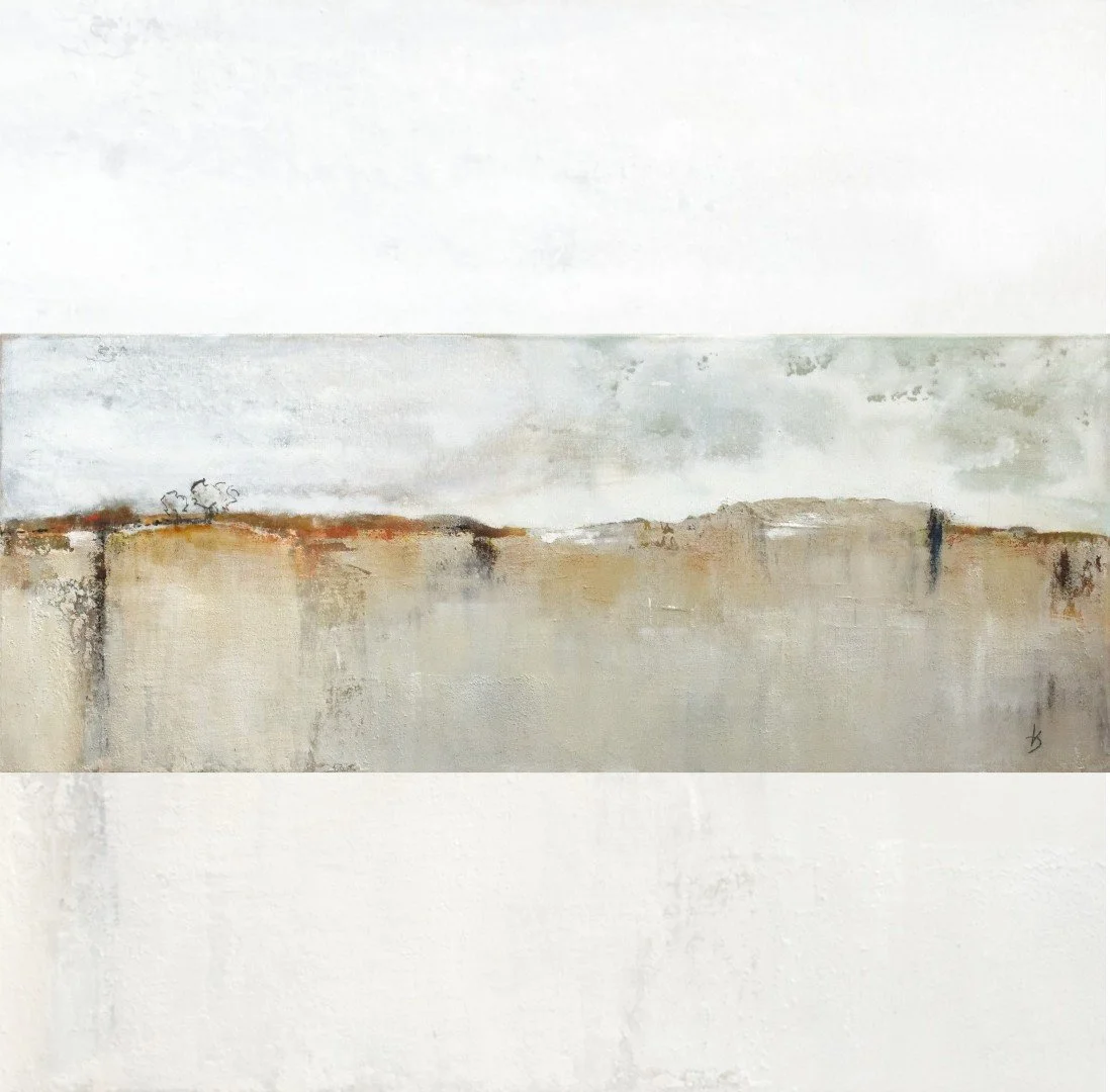 Originalkunstwerk "kefalonia 1", 40x100 cm, abstrakte Landschaft