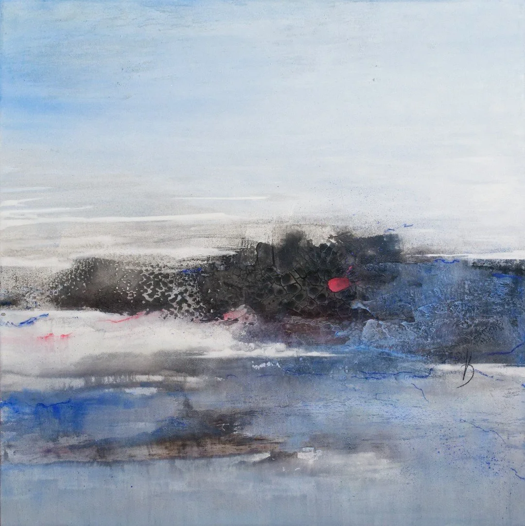 Originalkunstwerk "cape", 90x90 cm, abstrakt