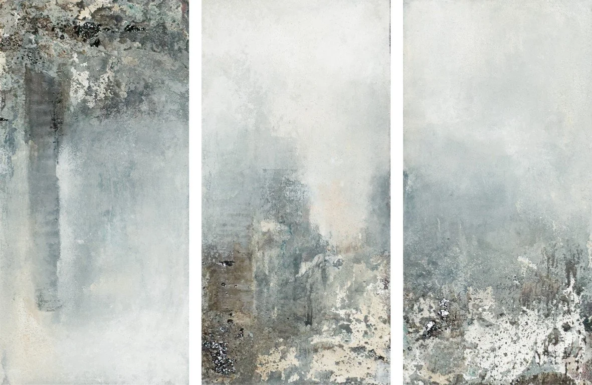 Originalkunstwerk "turnaround", 3 x 15x30 cm, abstrakt, 3-teilig