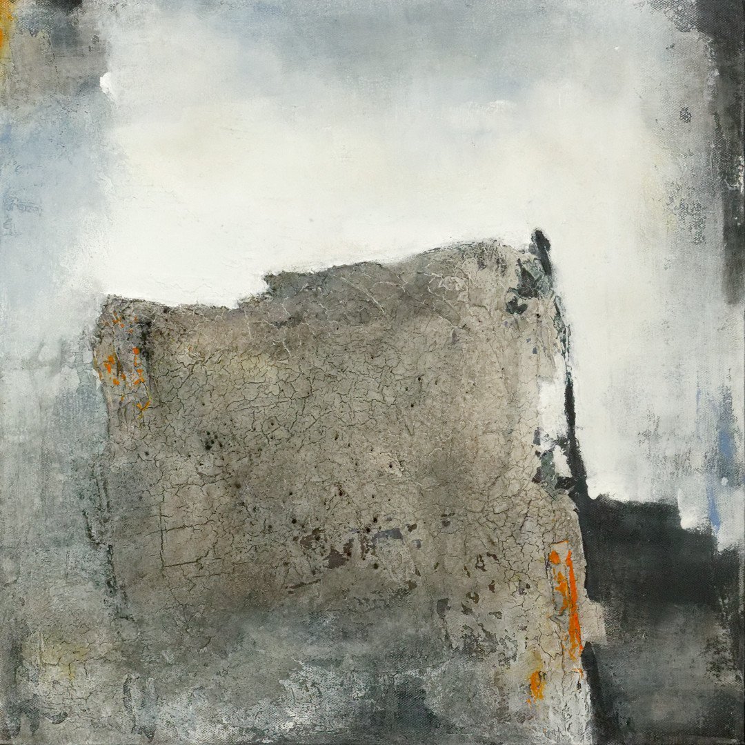 Originalkunstwerk "engadin", 50x50 cm, abstrakt