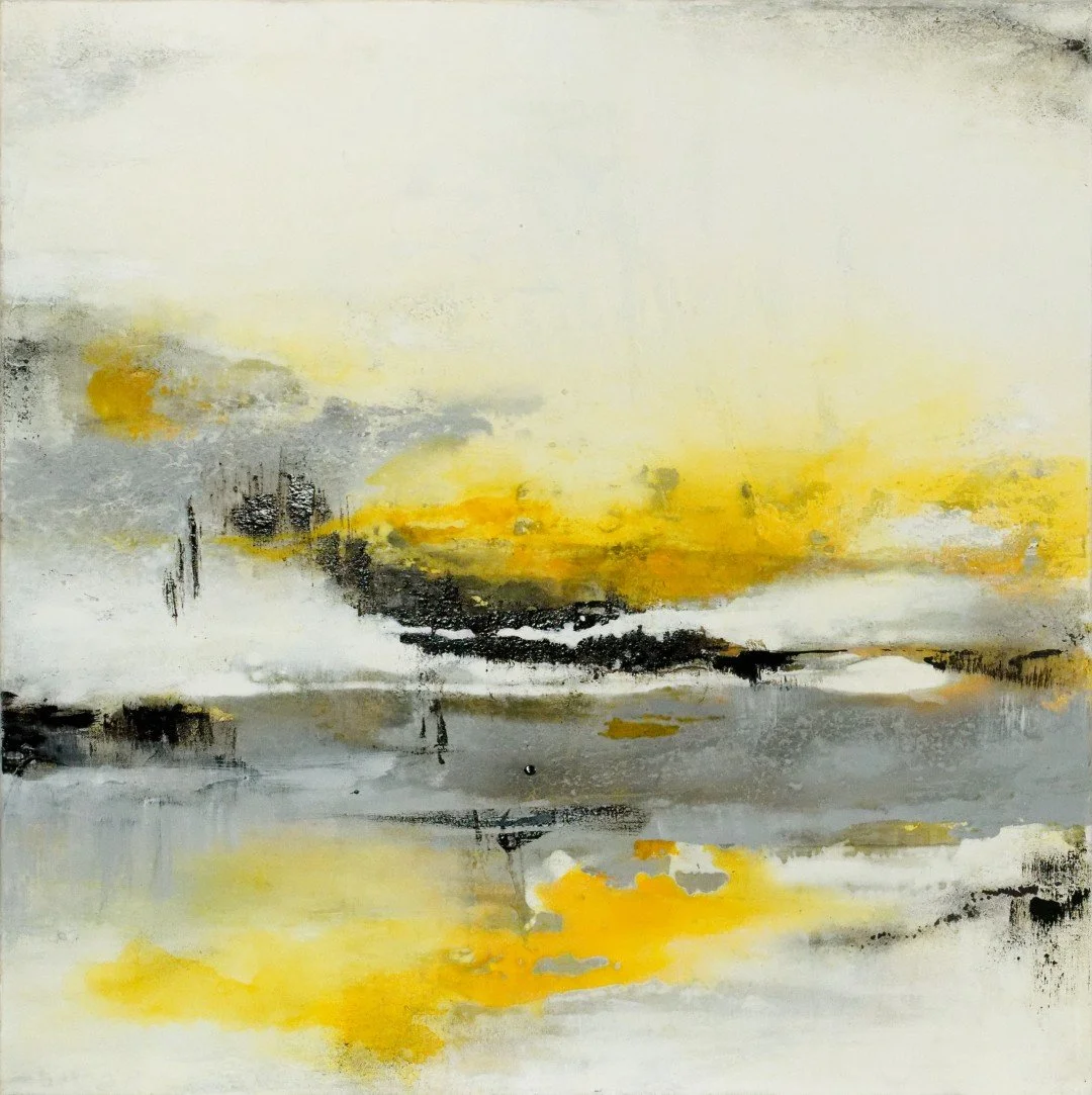 Originalkunstwerk "sunrise", 80x80 cm, abstrakt