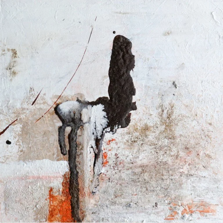 Originalkunstwerk "coffee", 2 x 25x25 cm, abstrakt, 2-teilig