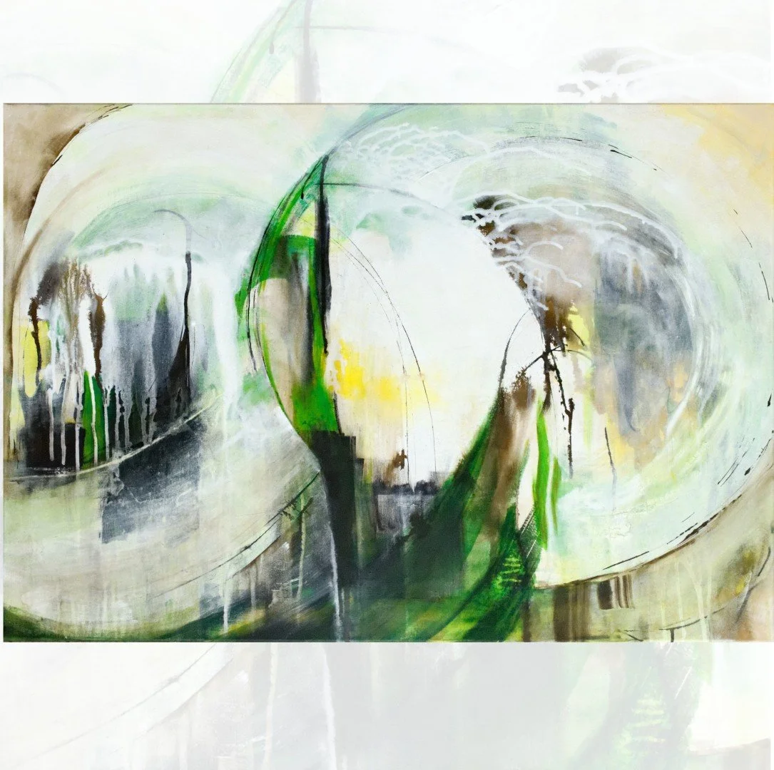 Originalkunstwerk "awakening", 70x100 cm, abstrakt