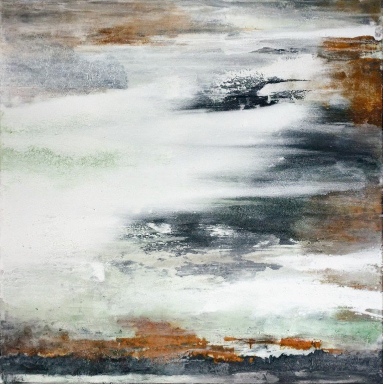Originalkunstwerk "hover", 90x90 cm, abstrakt
