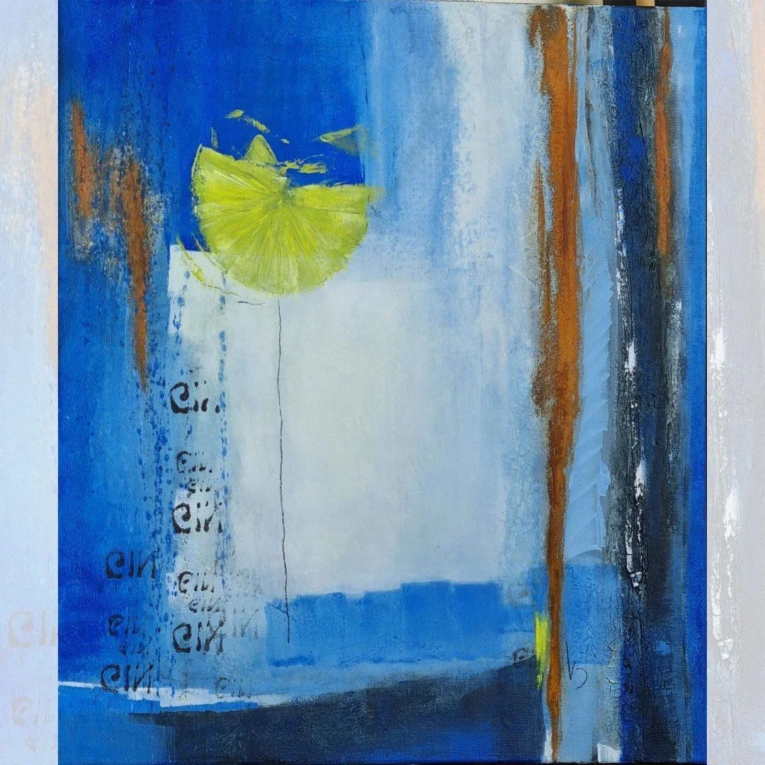 Originalkunstwerk "al bar", 60x70 cm, abstrakt, mit Rost