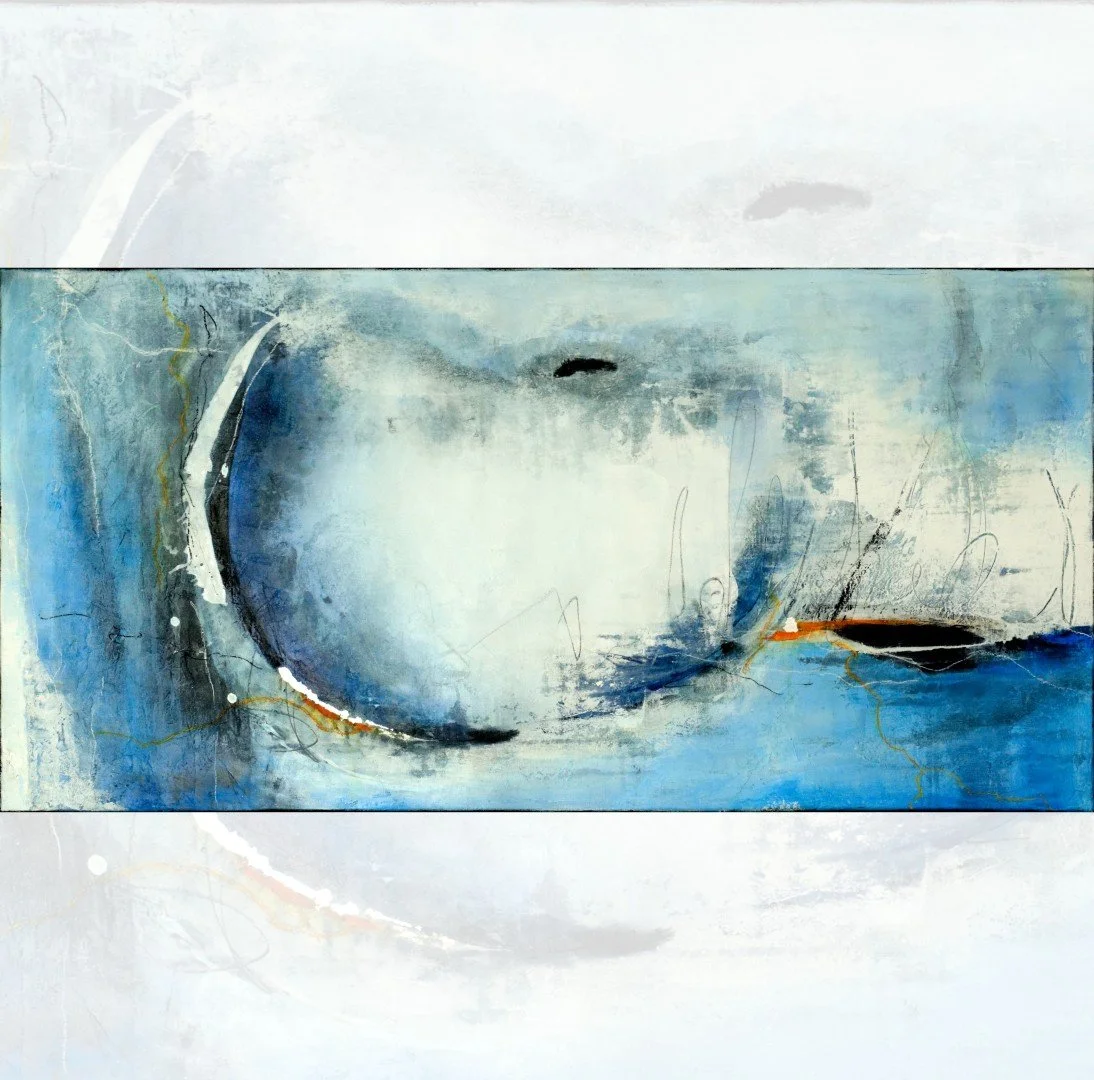 Originalkunstwerk "unwind", 50x100 cm, abstrakt