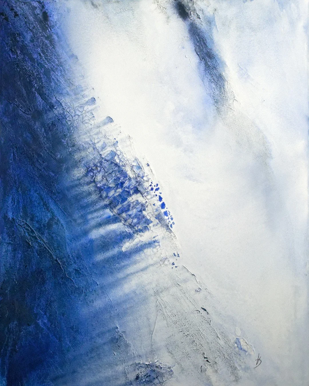 Originalkunstwerk "blue", 80x100 cm, abstrakt