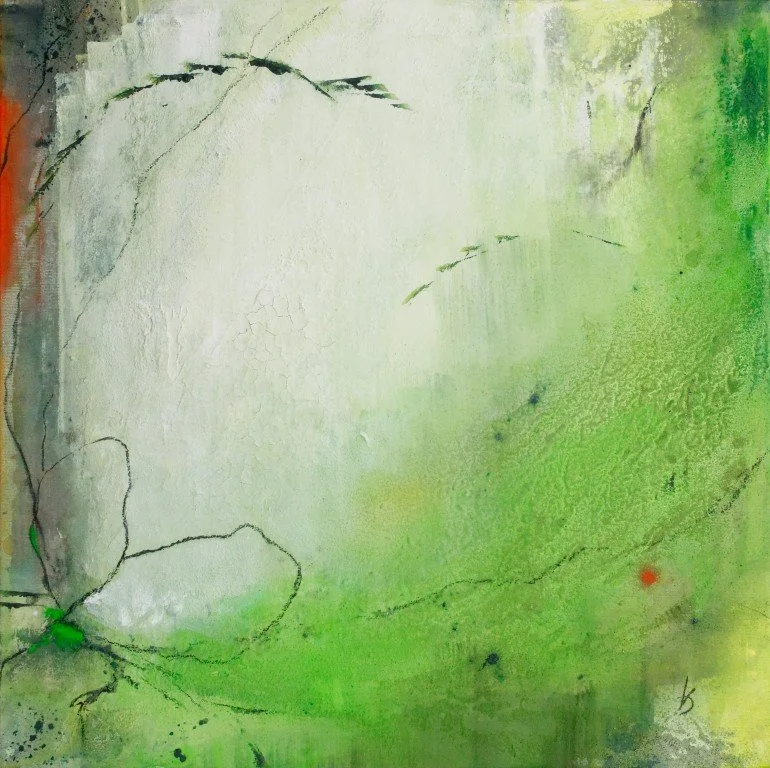 Originalkunstwerk "blossom", 60x60 cm, abstrakt