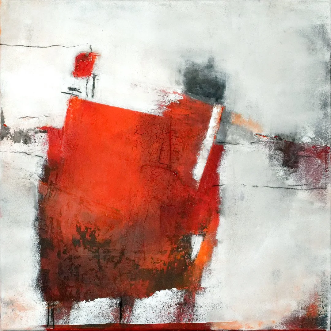 Originalkunstwerk "go for it", 60x60 cm, abstrakt