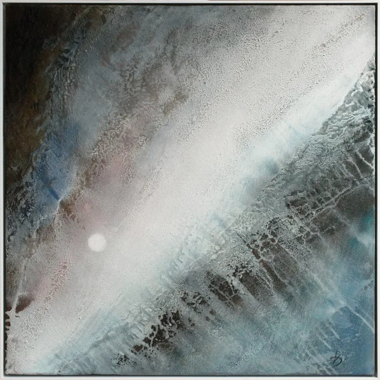 Originalkunstwerk "find the frog", 80x100 cm, semi-abstrakt, Landschaft