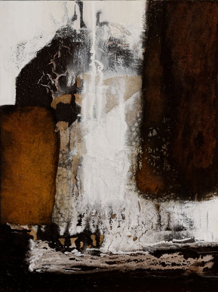 Originalkunstwerk "it's worth it", 60x80 cm, abstrakt, mit Rost