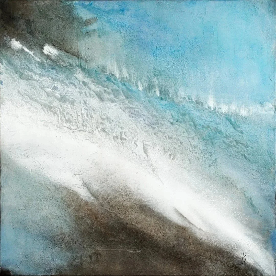 Originalkunstwerk "kefalonia 2", 80x80 cm, abstrakt