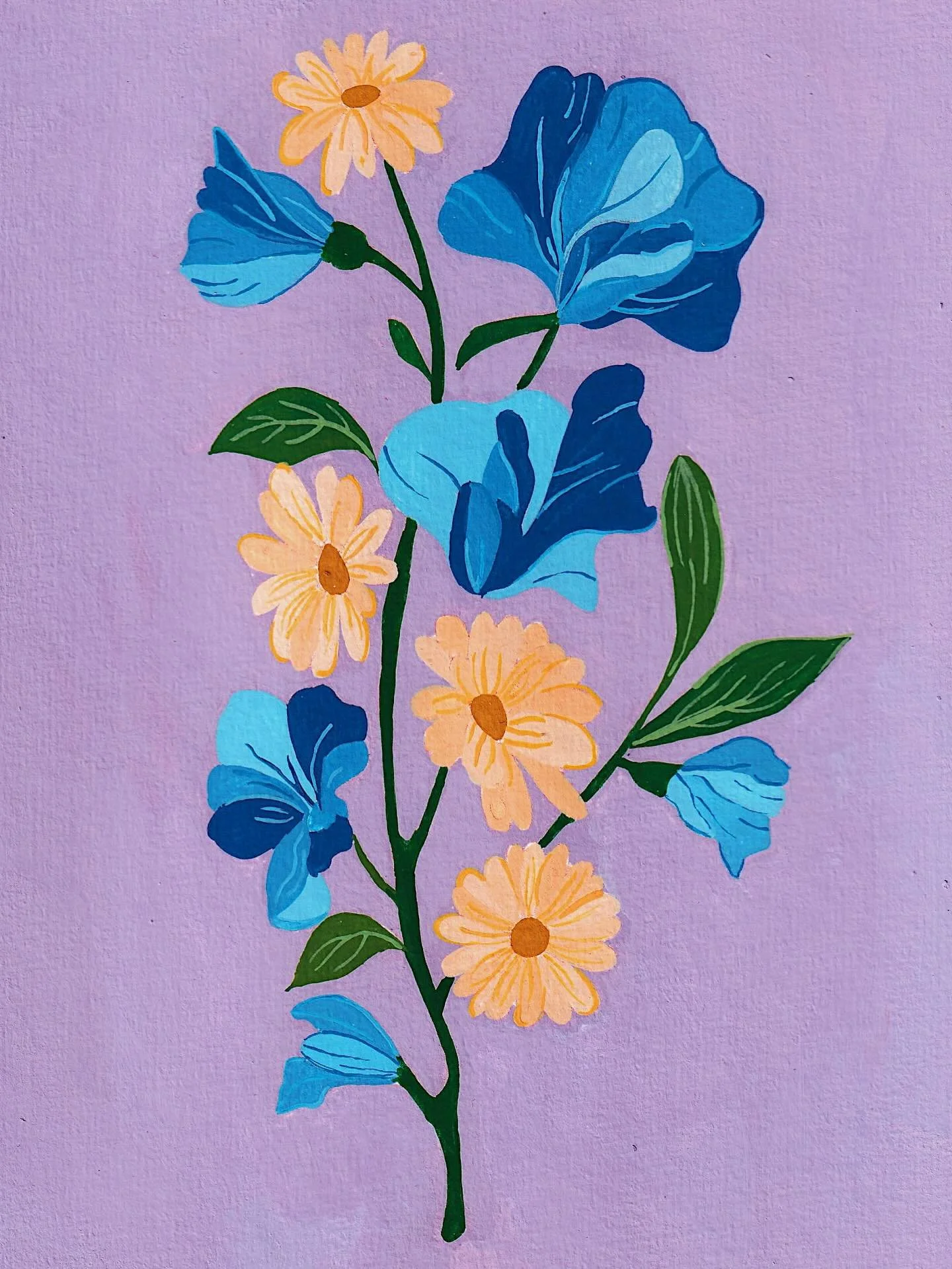 Fun little flower illustration for your Tuesday night. 🌿💕🌻