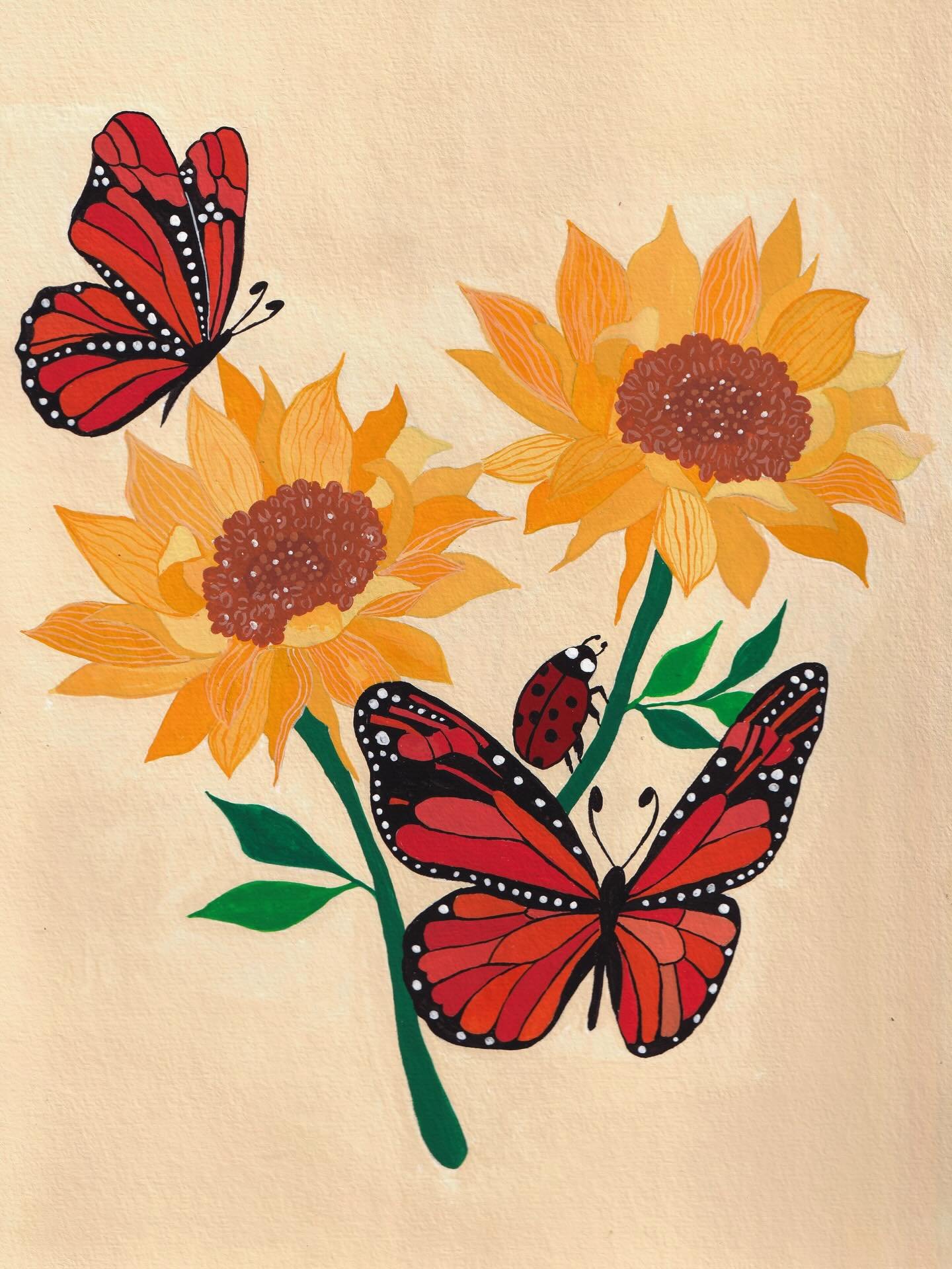 Special little painting for some special people. 🌻🌻🌻