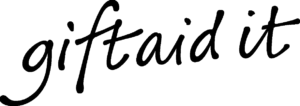 Image with black background and cursive text that reads 'grand it'