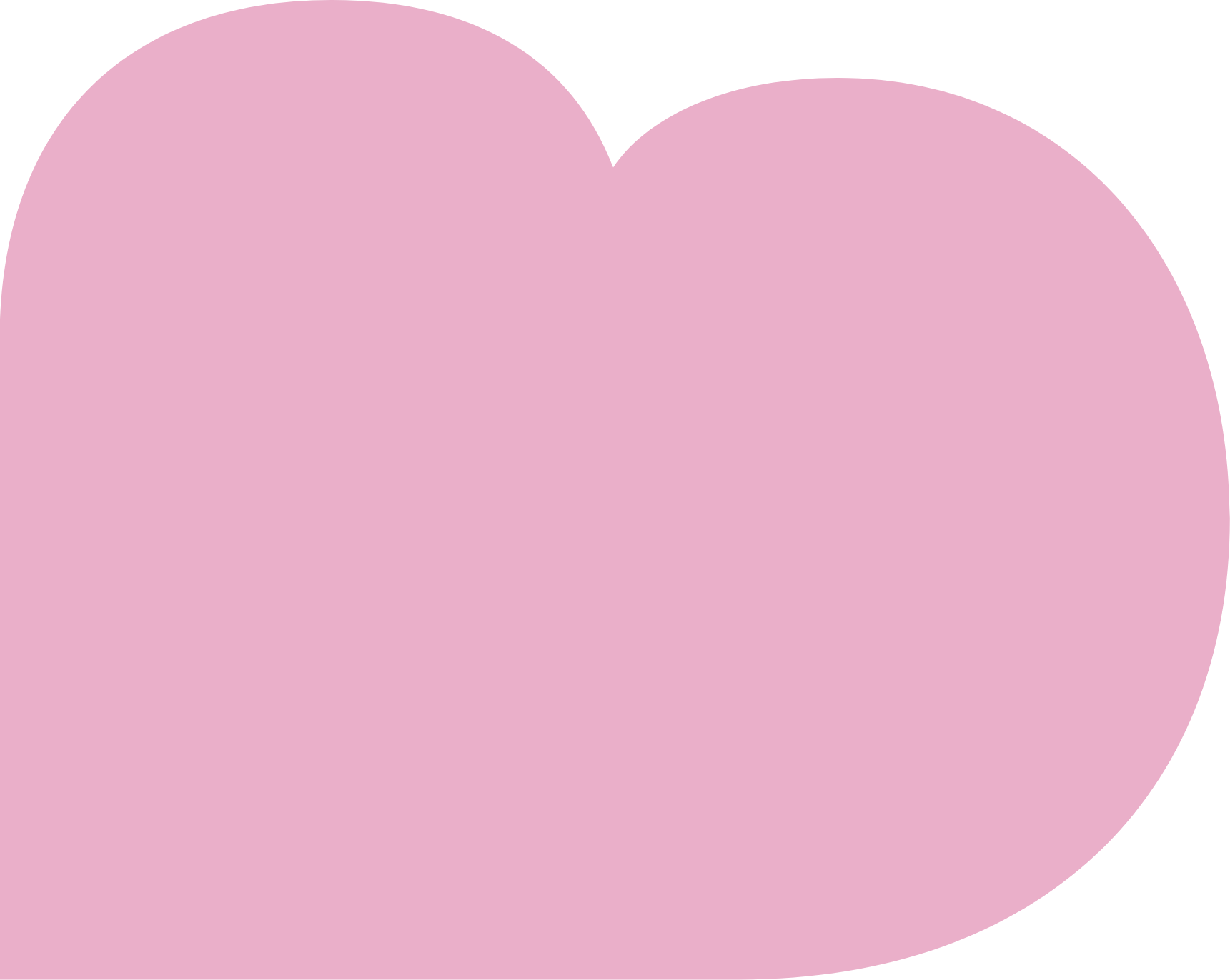 Pink heart shape on a black background.