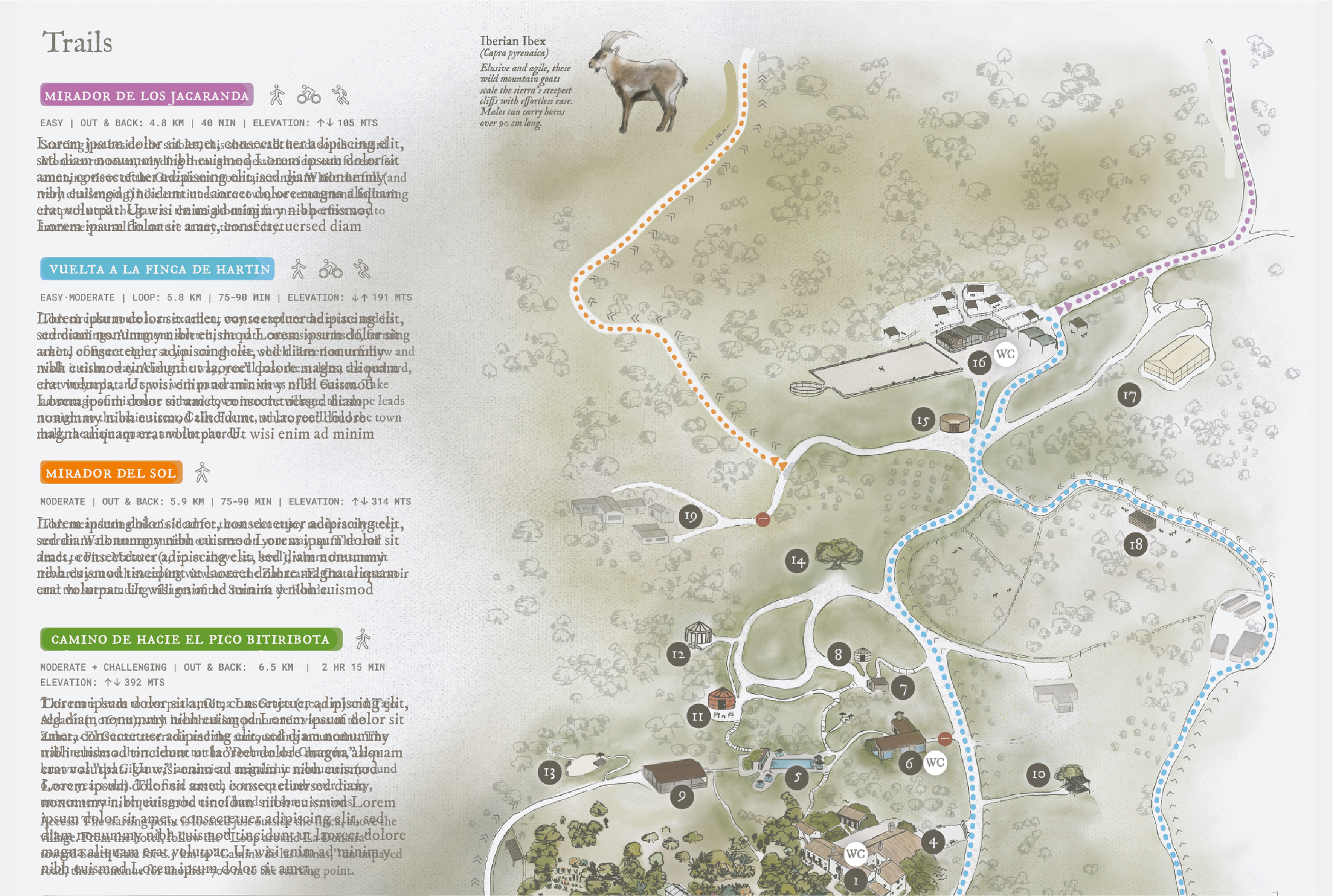 mapa de hotel finca rural