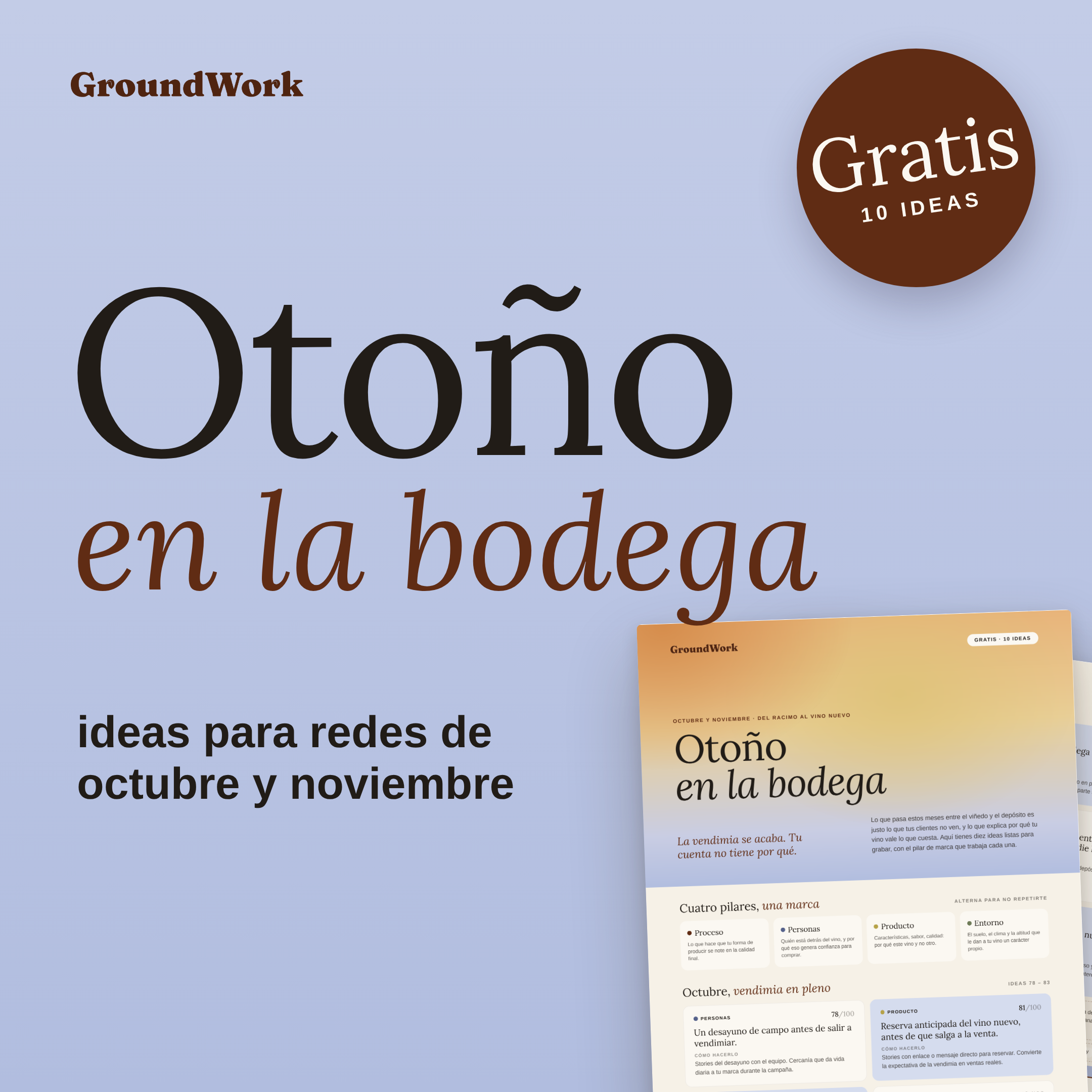 GRATIS – Otoño en la bodega: 10 ideas para redes