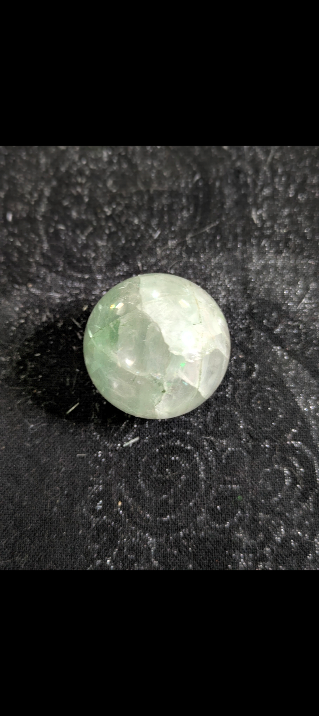 Green Fluorite Polished Crystal Sphere (~1–1 ½")