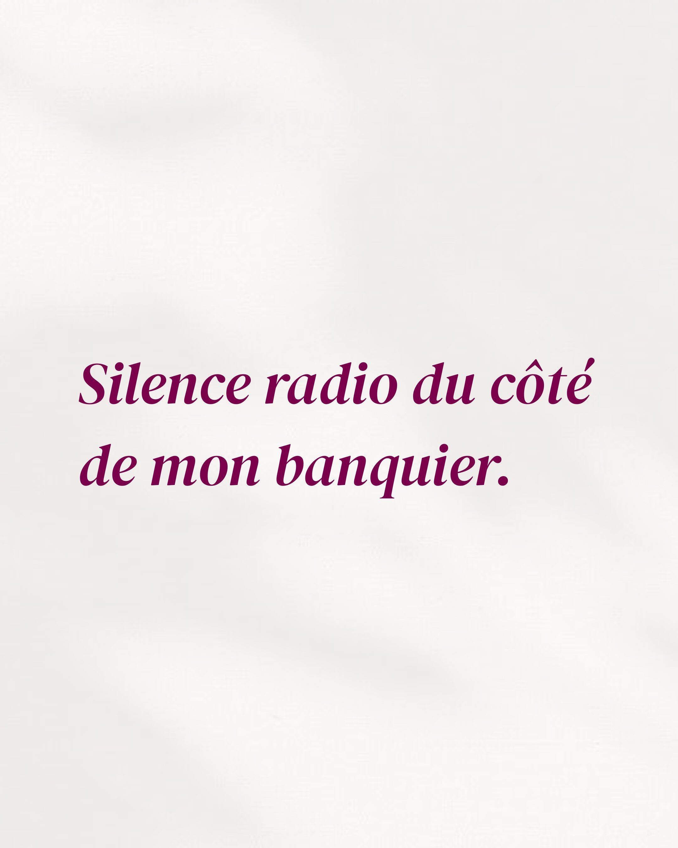 Je suis r&eacute;cemment entr&eacute;e dans un monde parall&egrave;le.