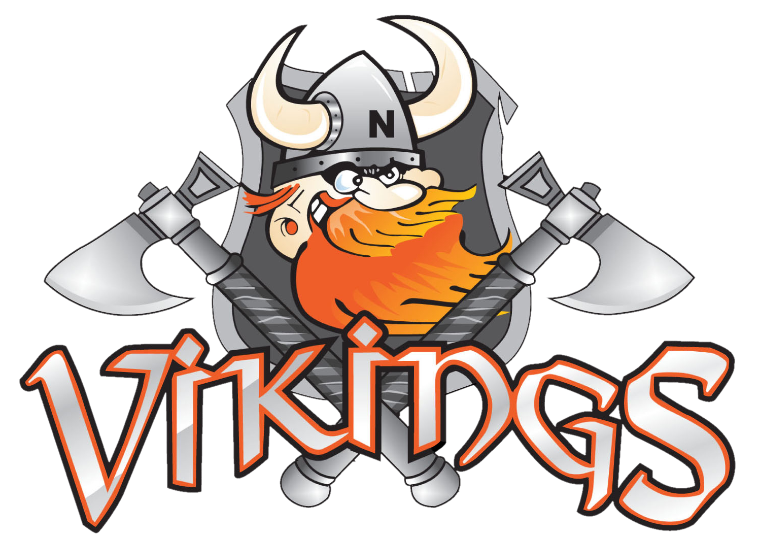 The original Nunawading Vikings Basketball Club Logo designed by WEG