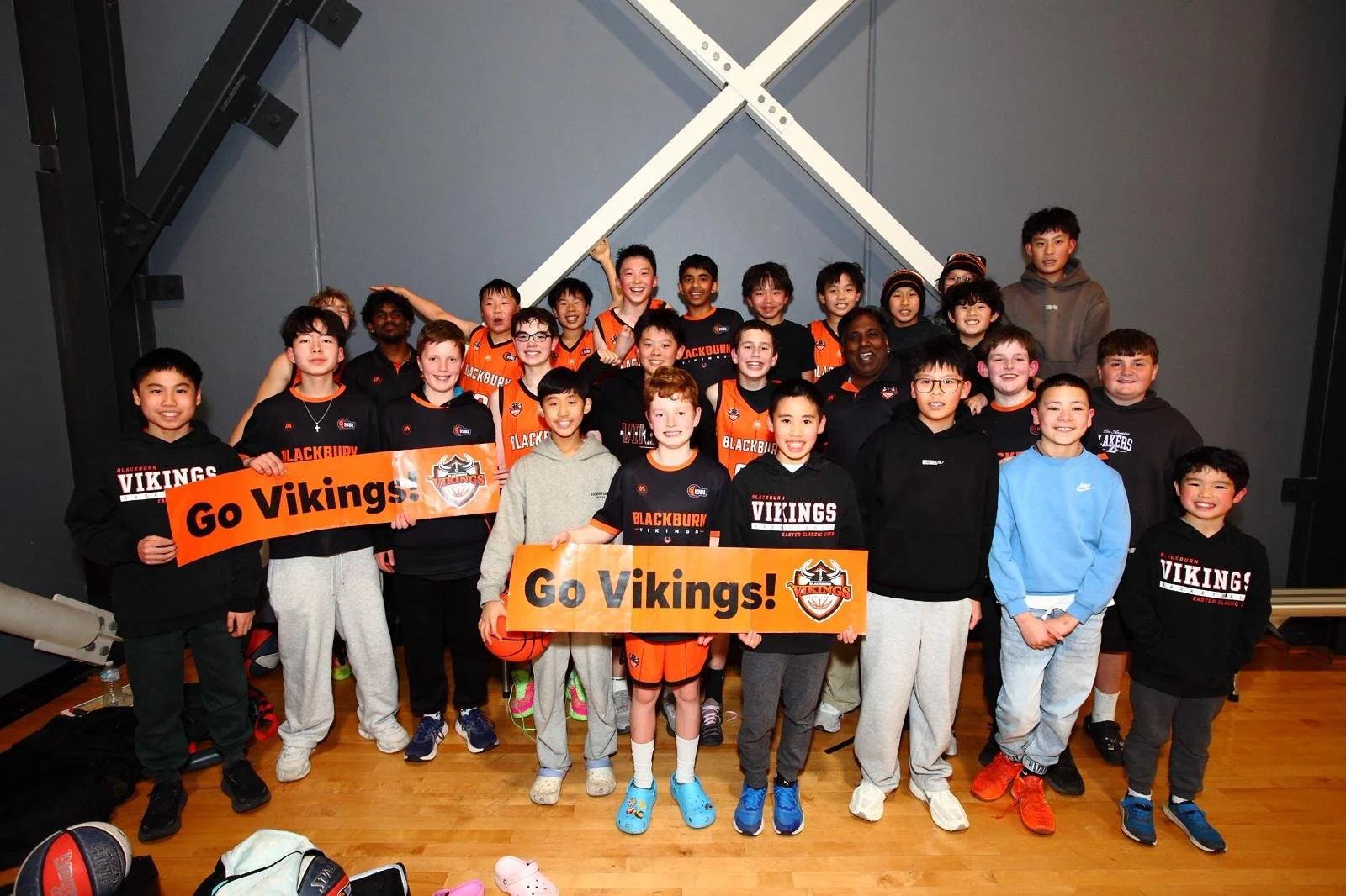 Blackburn vikings supporting a Preliminary VJBL final