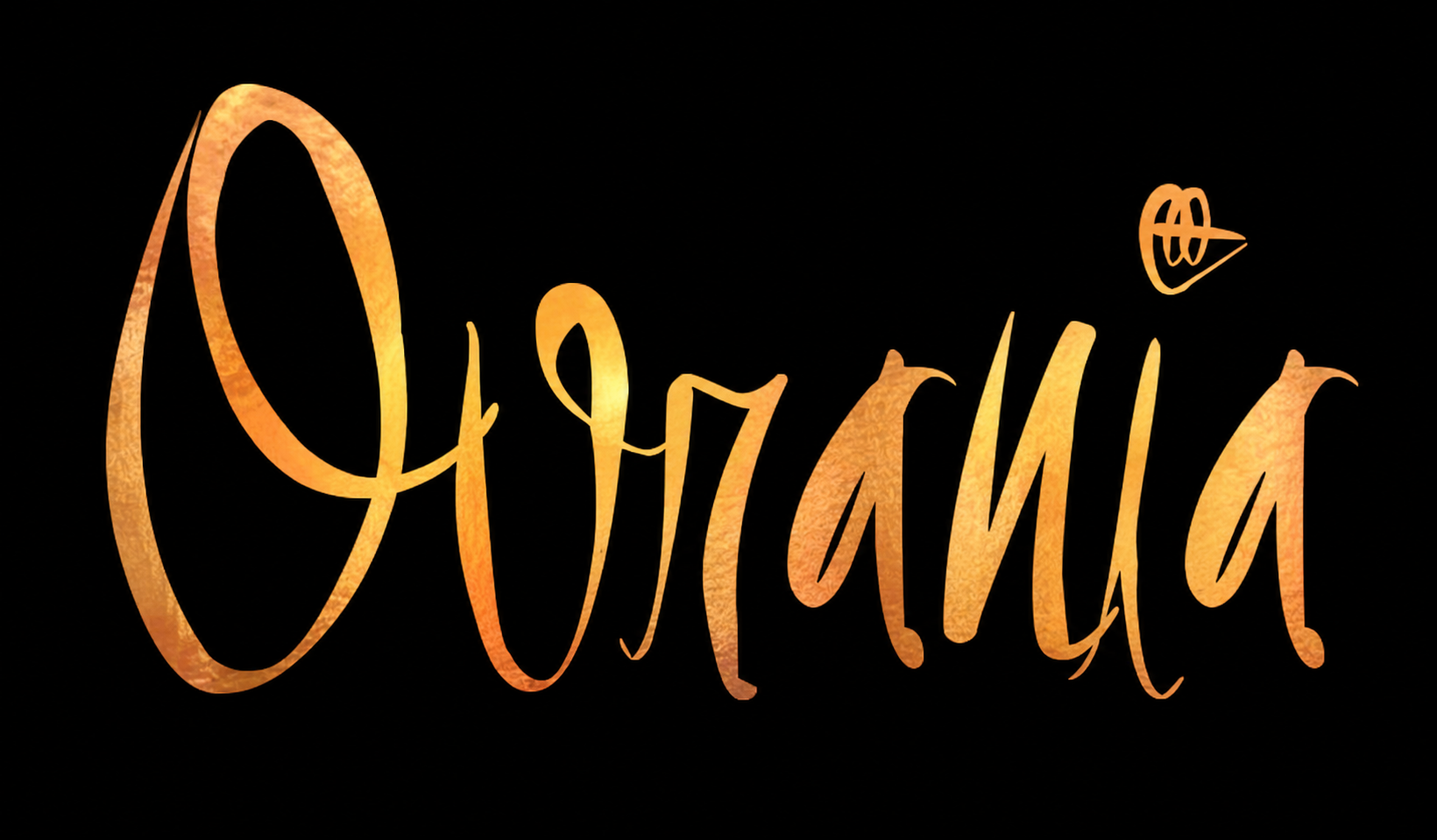 The word 'Halloween' written in orange cursive on a black background, with a small pumpkin face drawing to the upper right of the letter 'n'.
