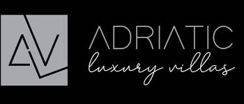 Logo for Adriatic Luxury Villas with a stylized 'AV' inside a square and the company name below.
