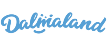 The image features the logo of Dalimaland, written in a blue, playful script font.