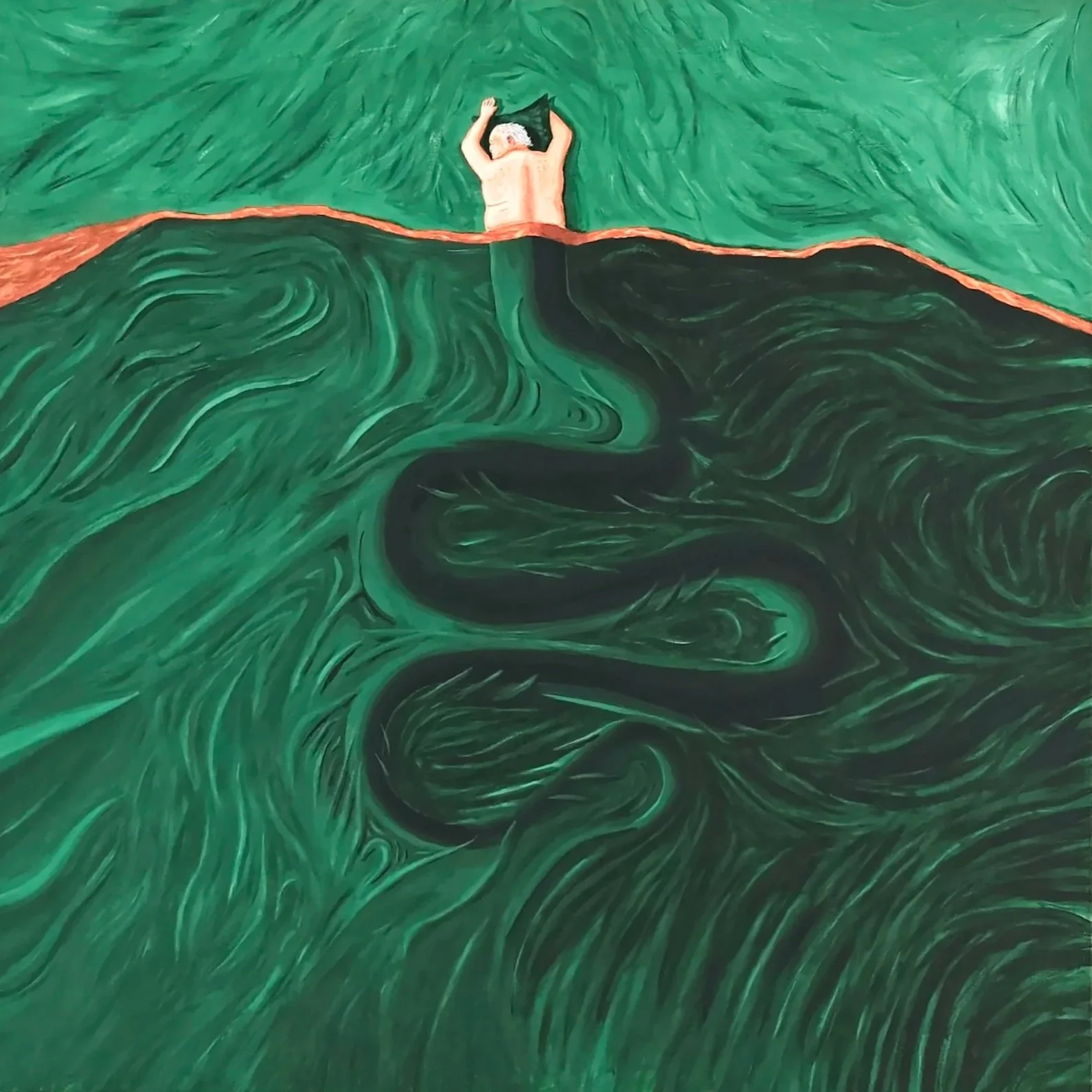 Serpent, 2025
Acrylic on canvas
100 x 100cm