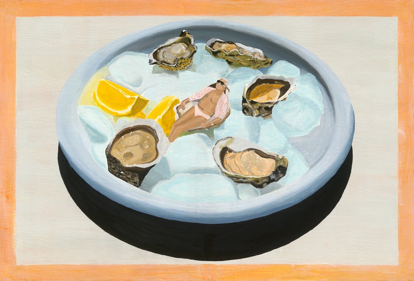 I was going to cut the grass, 2023
Acrylic on wood panel
150 x 105cm