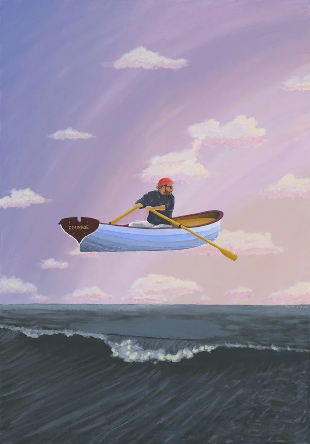 Courage, 2024
Acrylic on canvas
70 x 100cm