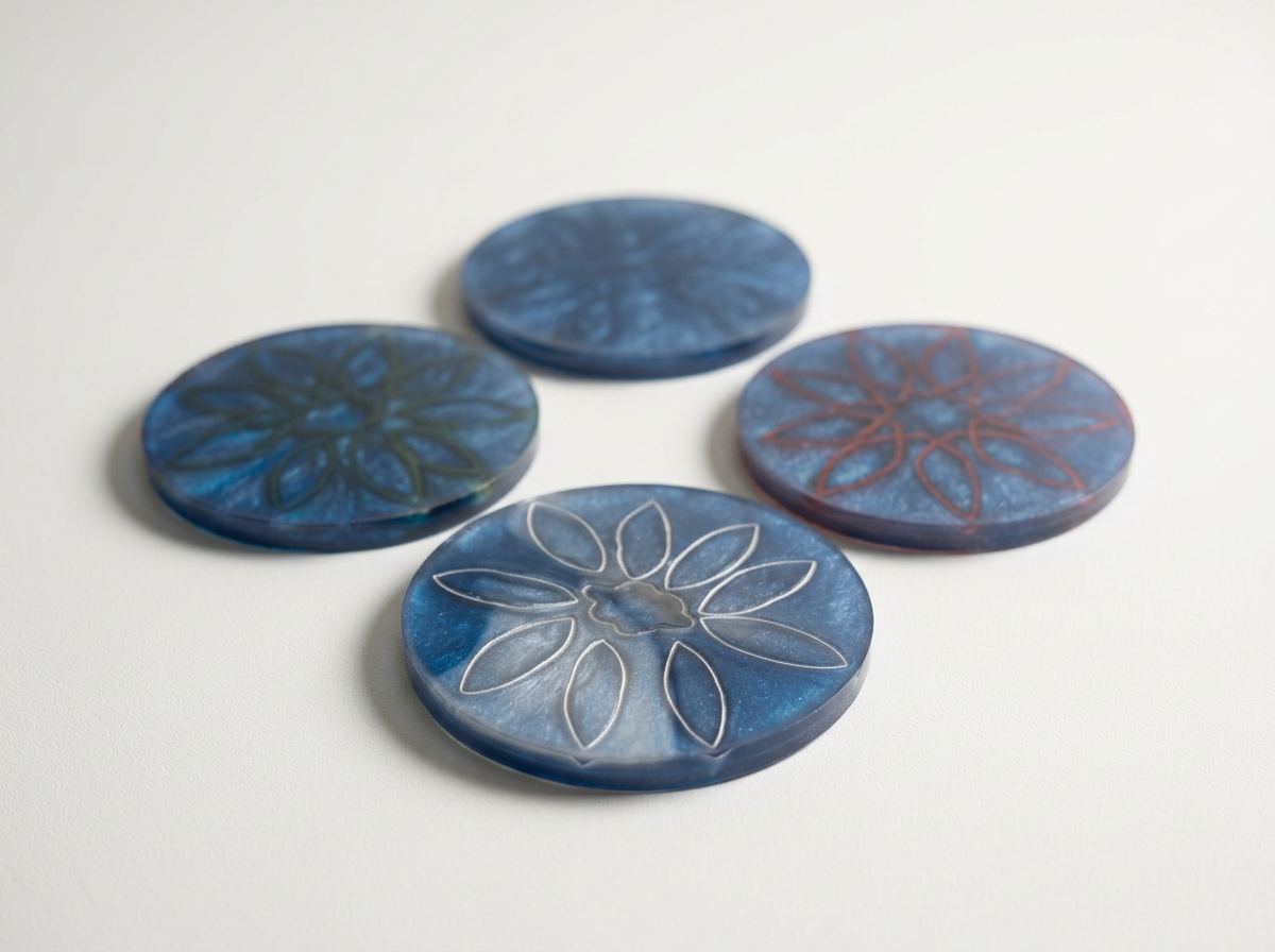 The Bore & Bloom Collection - 4 Coasters