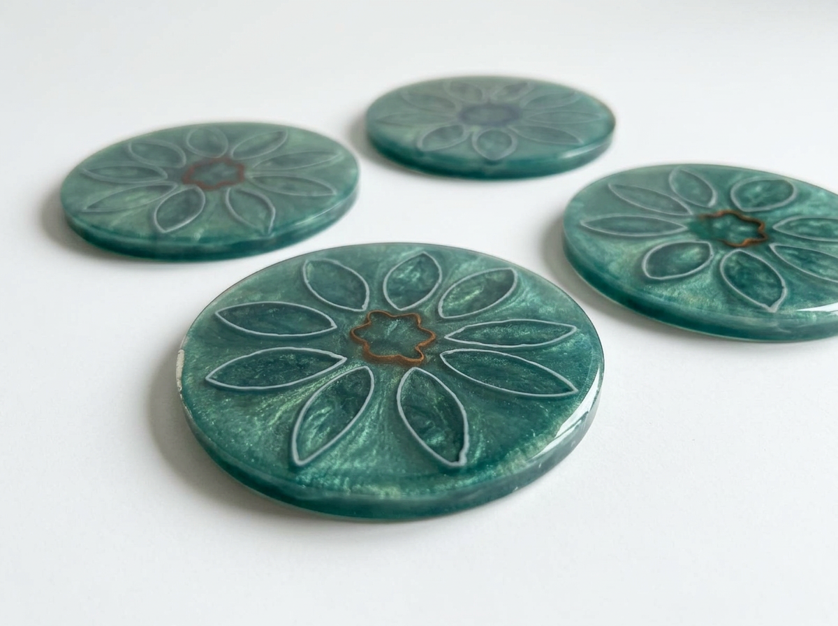 The Bore & Bloom Collection - 4 Coasters