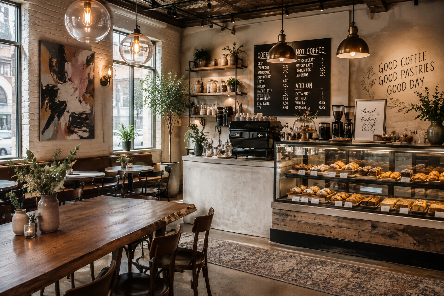 warm bakery cafe photo