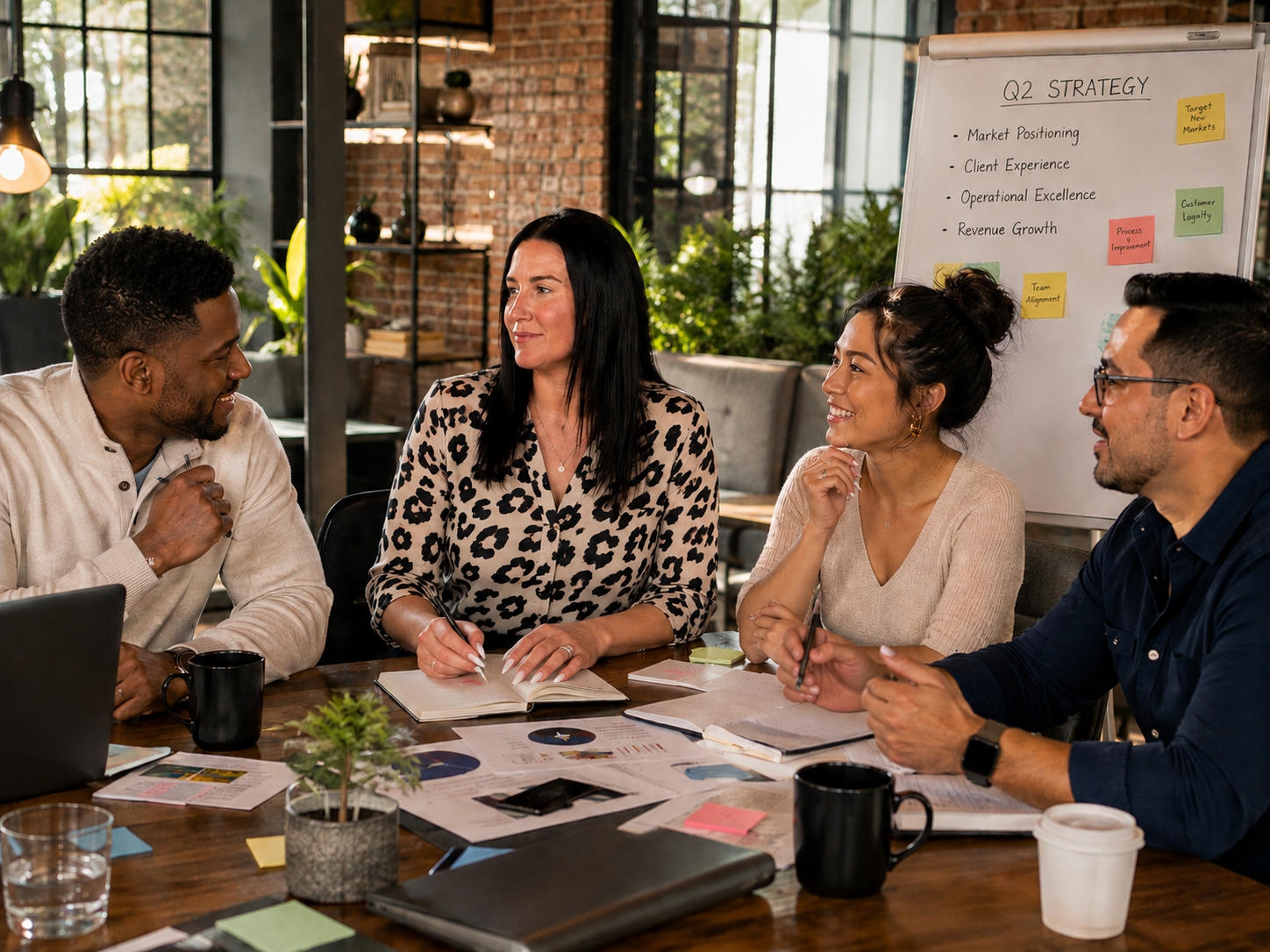 Tanya Marie in a marketing meeting