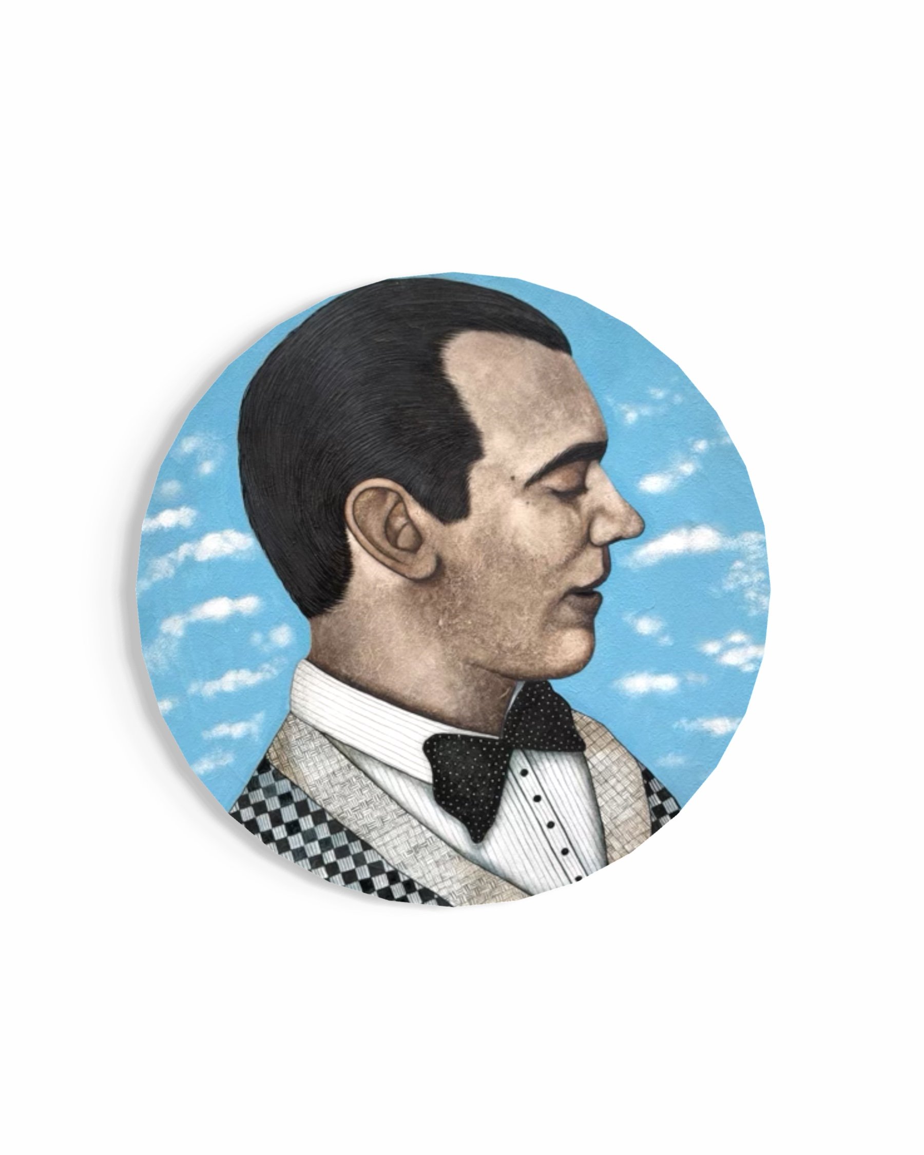 Retrato Lorca de perfil