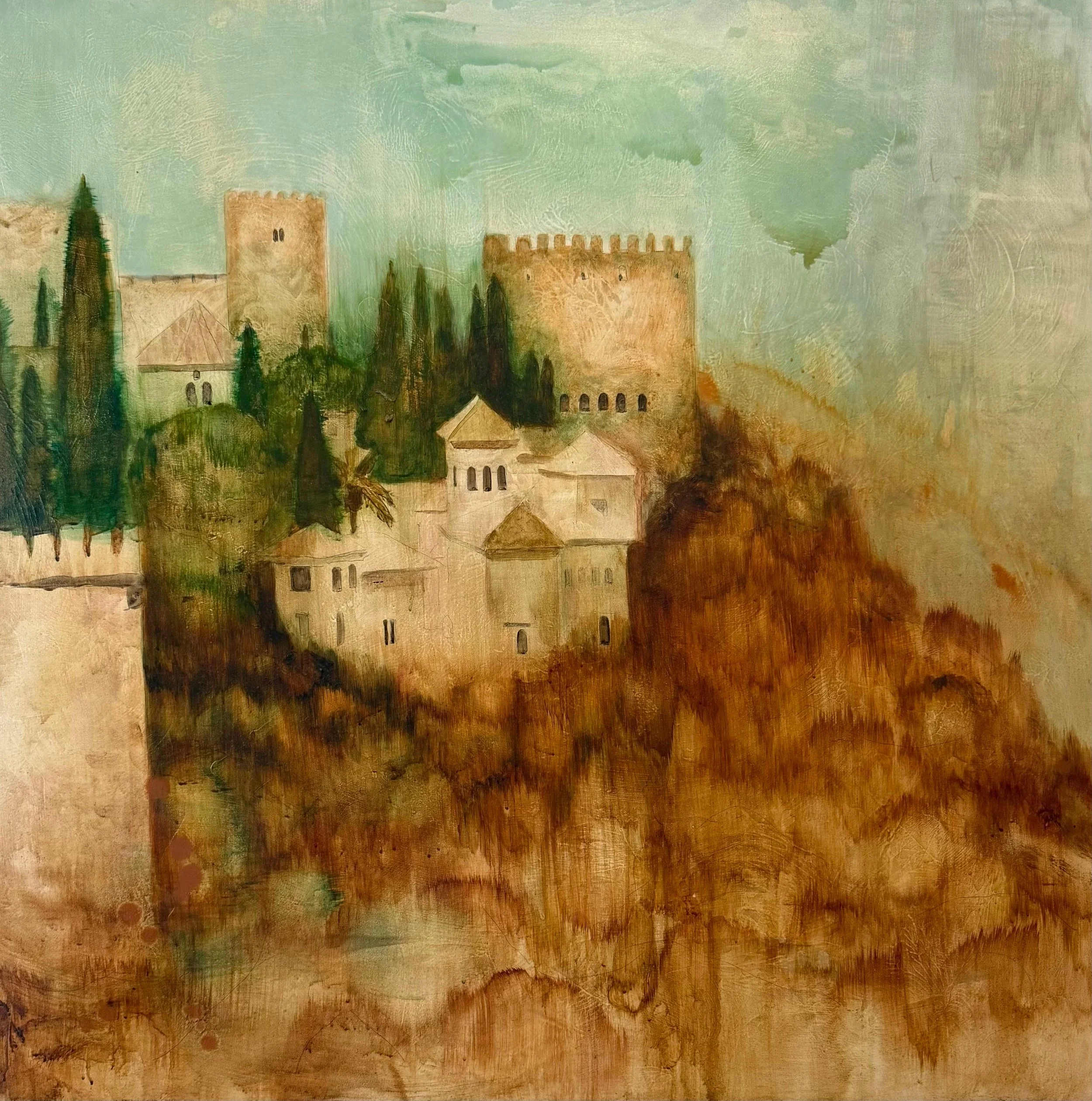 Pintura de la Colección Alhambra de la artista Paloma Ruiz de Almodóvar