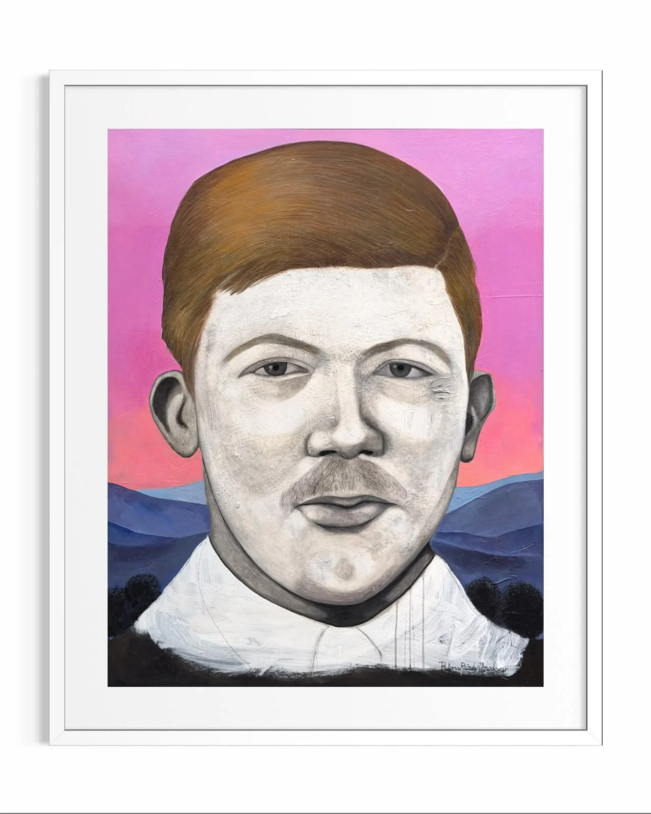Litografía Retrato de Gerald Brenan