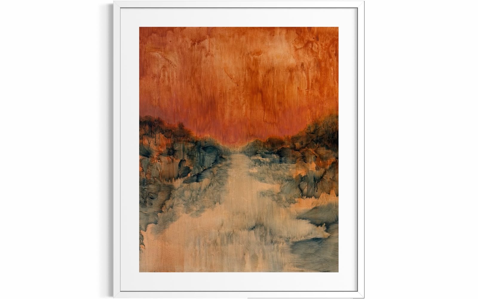 Litografía Atardecer