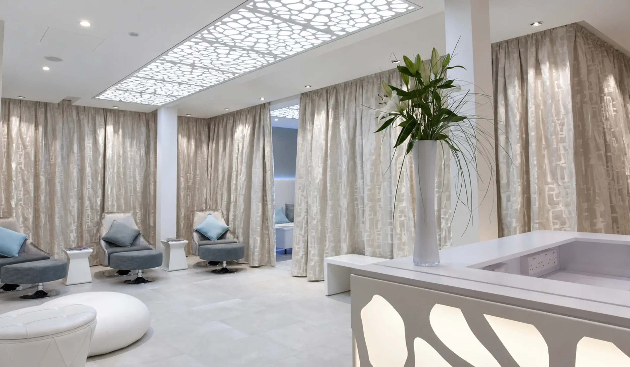 Reception area in the Wellness Spa at Champneys Tring