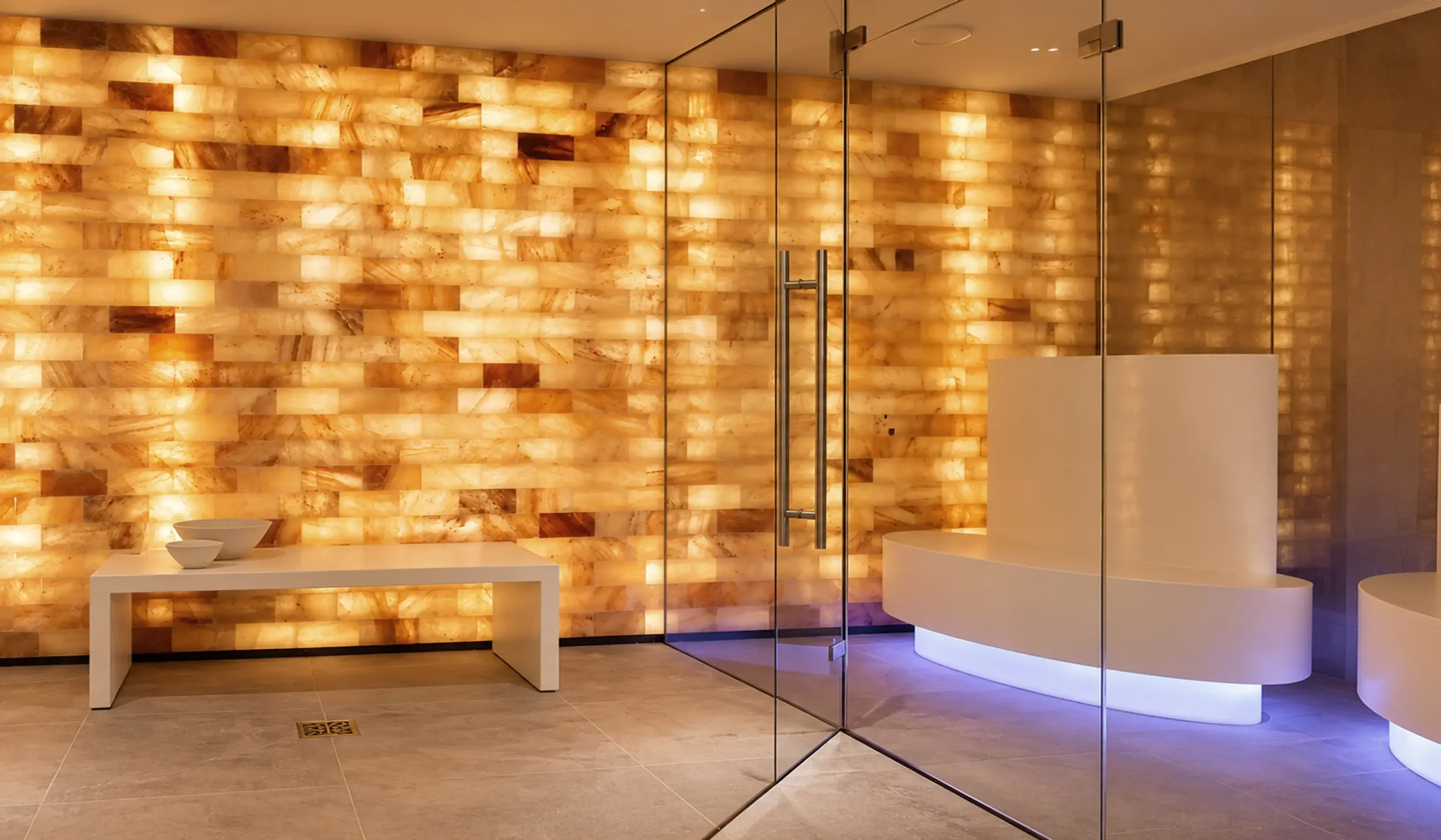 Himalayan salt and oxygen inhalation room at Champneys Tring