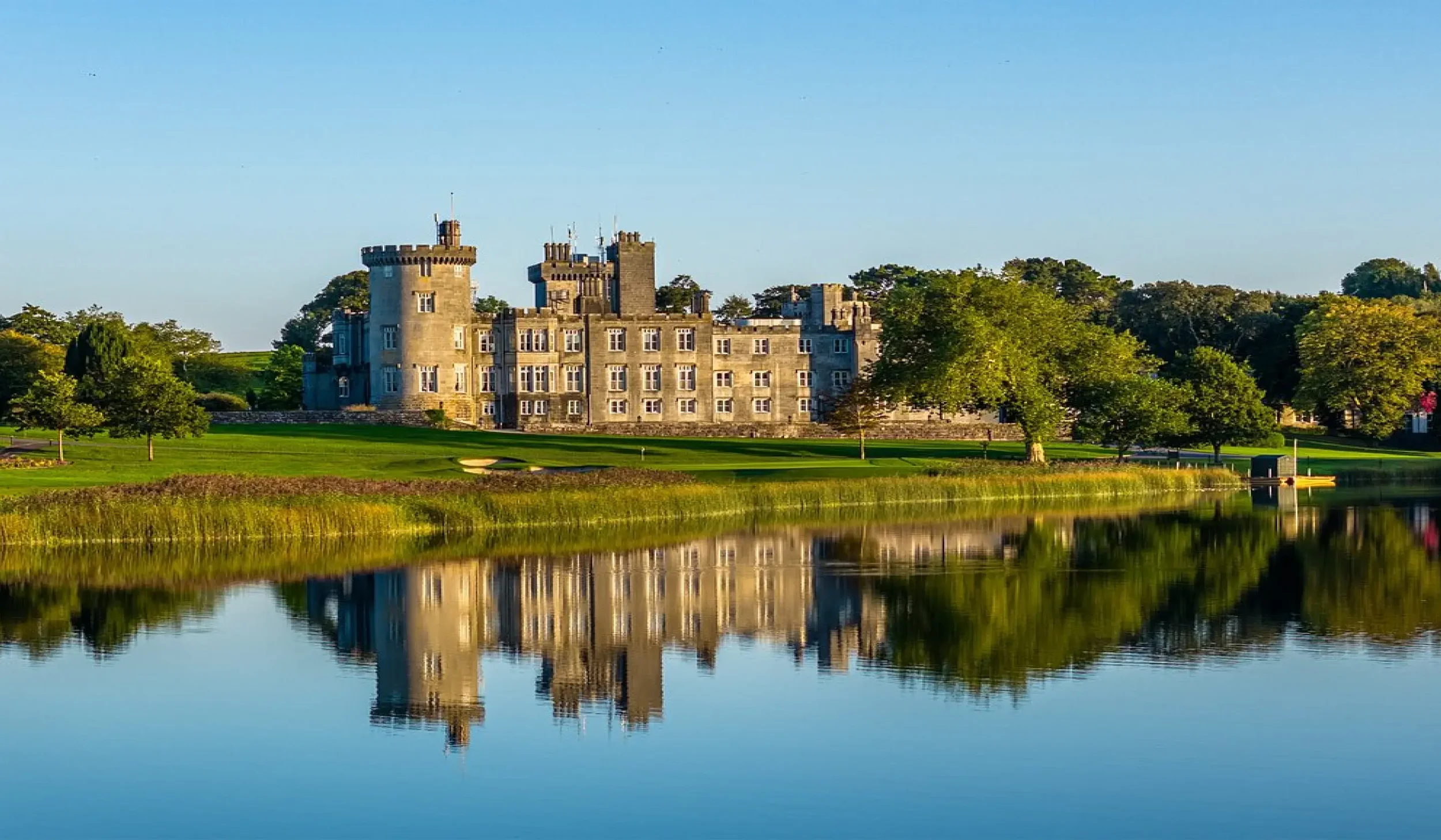 Dromoland Castle and its surrounding estate in County Clare, Ireland