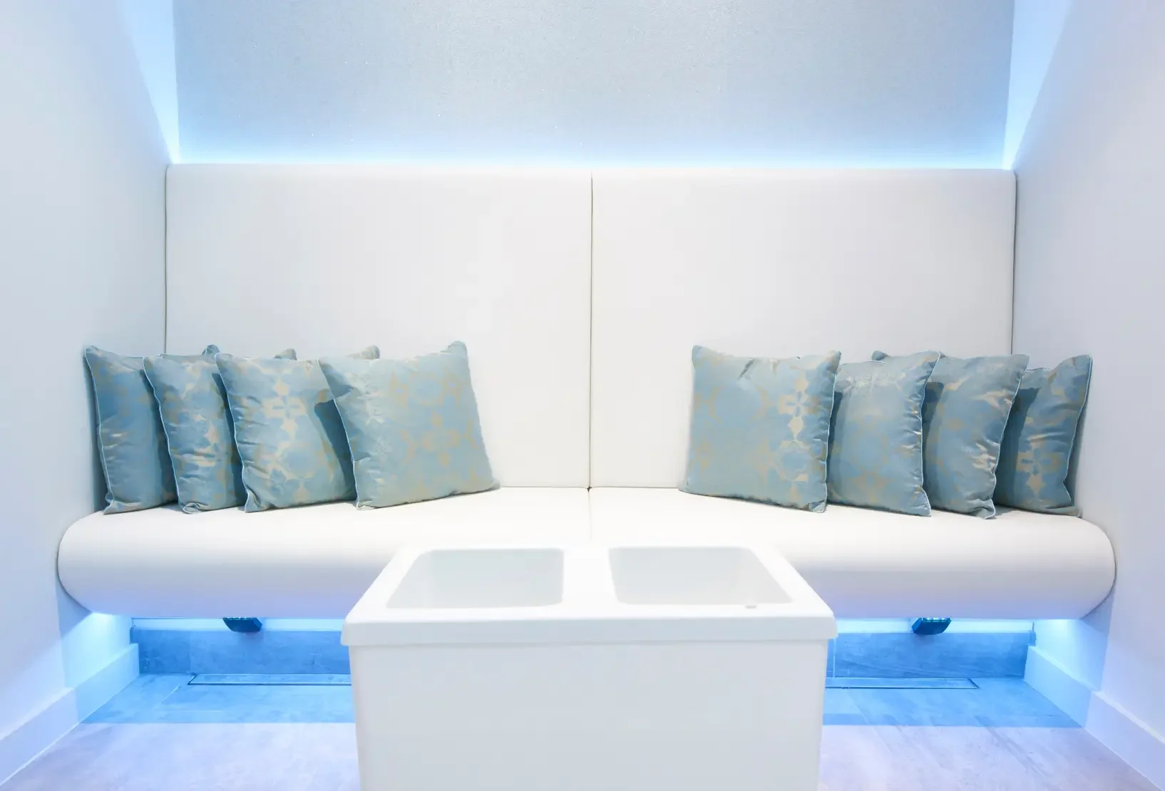 Calm waiting area for clinical treatments at Champneys Tring
