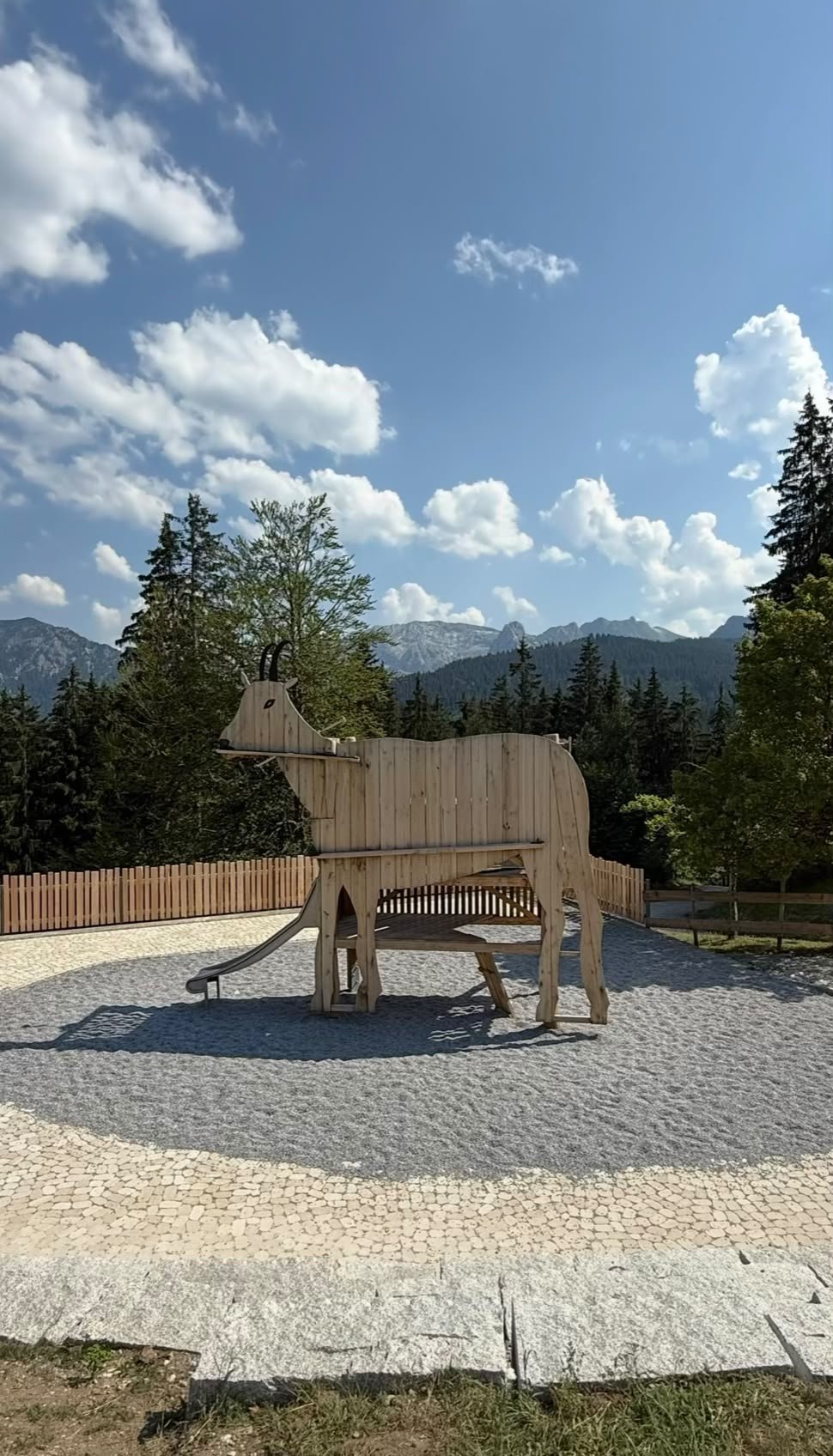 Buchenberg Alm in Buching mit Outdoor-Spielplatz und Bergpanorama im Allgäu